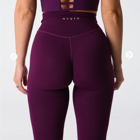 NVGTN PLUM Signature 2.0 Leggings - Picture 1 of 4